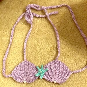 Baby girl sea shell mermaid top